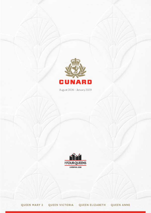 Cunard Cruise Calendar, August 2026 – January 2029